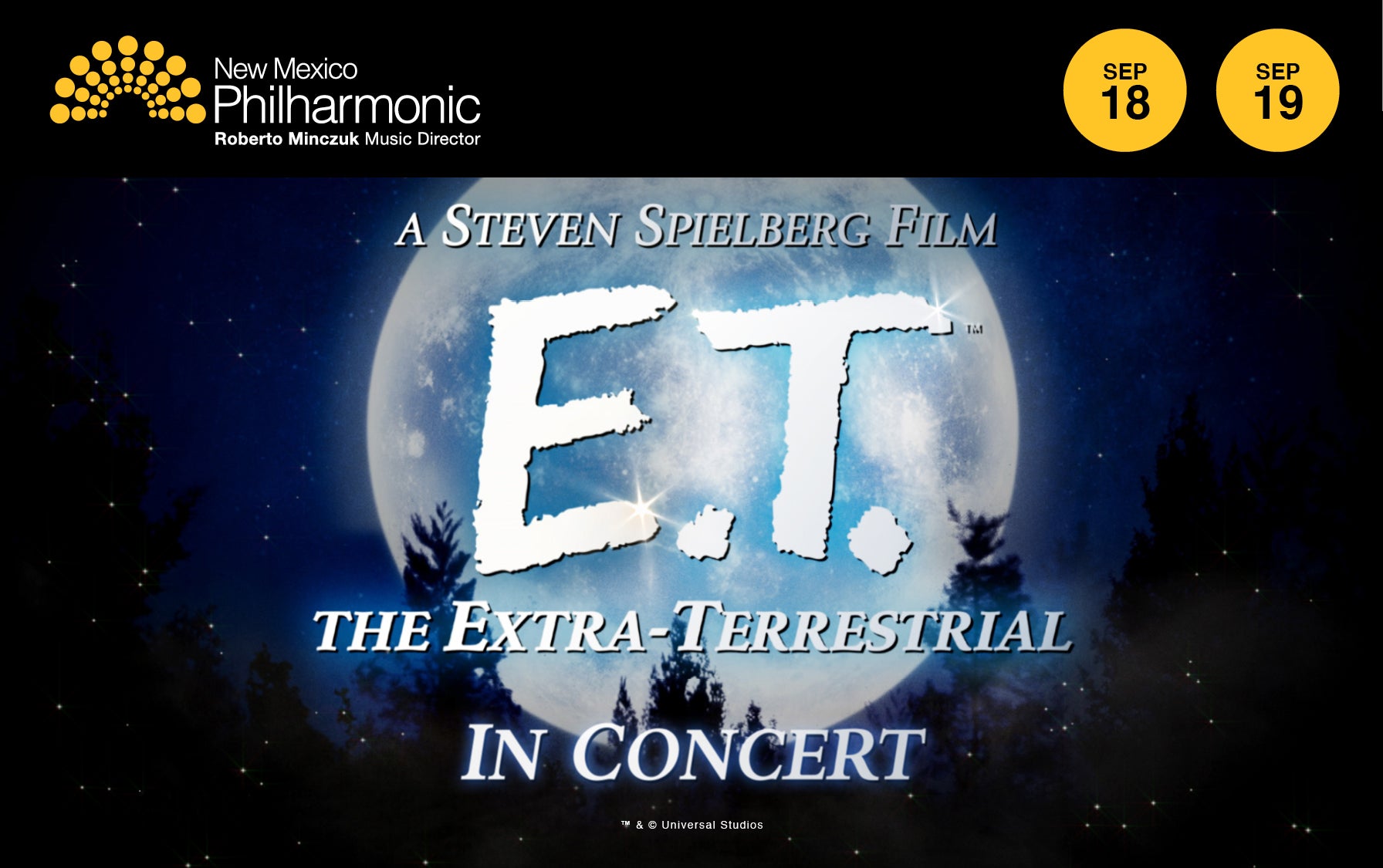ET the Extra-Terrestrial in Concert